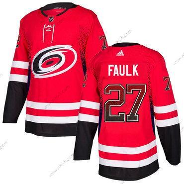 Adidas Carolina Hurricanes #27 Justin Faulk Punainen Paita – Miesten