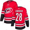 Adidas Carolina Hurricanes #28 Elias Lindholm Punainen Kotiottelu Aito Ommeltu NHL Paita – Miesten