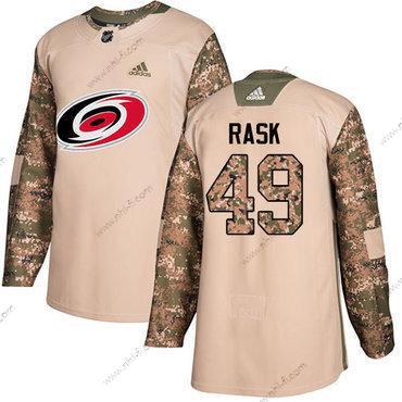 Adidas Carolina Hurricanes #49 Victor Rask Maastokuvio Aito 2017 Veterans Day Ommeltu NHL Paita – Nuoret