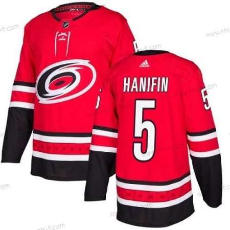 Adidas Carolina Hurricanes #5 Noah Hanifin Punainen Kotiottelu Aito Ommeltu NHL Paita – Miesten