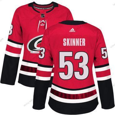 Adidas Carolina Hurricanes #53 Jeff Skinner Punainen Kotiottelu Aito Ommeltu NHL Paita – Naisten