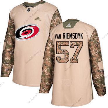 Adidas Carolina Hurricanes #57 Trevor Van Riemsdyk Maastokuvio Aito 2017 Veterans Day Ommeltu NHL Paita – Miesten