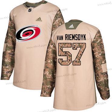 Adidas Carolina Hurricanes #57 Trevor Van Riemsdyk Maastokuvio Aito 2017 Veterans Day Ommeltu NHL Paita – Nuoret