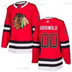 Adidas Chicago Blackhawks #00 Clark Griswold Punainen Paita – Miesten