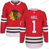 Adidas Chicago Blackhawks #1 Glenn Hall Punainen Kotiottelu Aito Ommeltu NHL Paita – Miesten