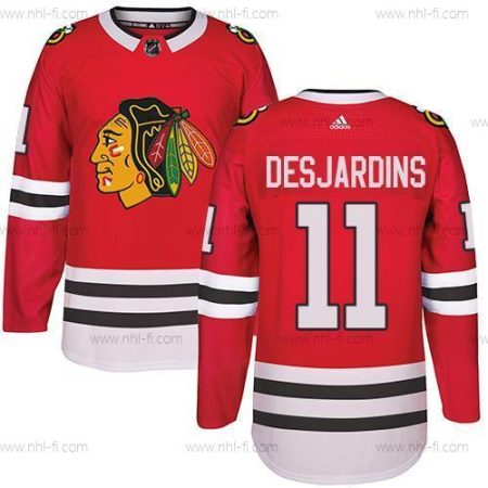 Adidas Chicago Blackhawks #11 Andrew Desjardins Punainen Kotiottelu Aito Ommeltu NHL Paita – Miesten