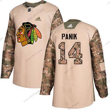 Adidas Chicago Blackhawks #14 Richard Panik Maastokuvio Aito 2017 Veterans Day Ommeltu NHL Paita – Nuoret