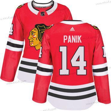 Adidas Chicago Blackhawks #14 Richard Panik Punainen Kotiottelu Aito Ommeltu NHL Paita – Naisten