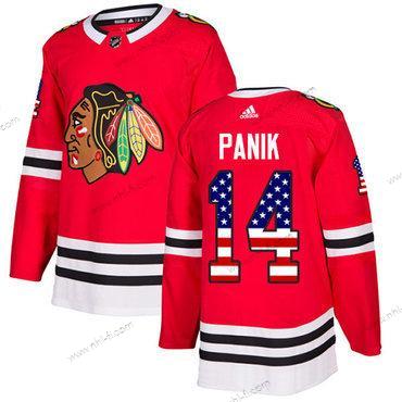 Adidas Chicago Blackhawks #14 Richard Panik Punainen Kotiottelu Aito USA Flag Ommeltu NHL Paita – Nuoret