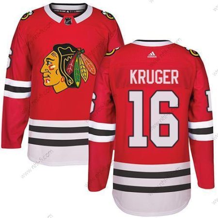 Adidas Chicago Blackhawks #16 Marcus Kruger Punainen Kotiottelu Aito Ommeltu NHL Paita – Miesten