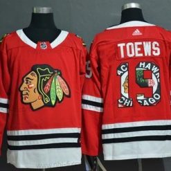 Adidas Chicago Blackhawks #19 Jonathan Toews New Punainen Ommeltu NHL Paita – Miesten