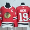 Adidas Chicago Blackhawks #19 Jonathan Toews Punainen Kotiottelu Aito Ommeltu NHL Paita – Miesten