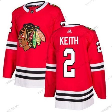 Adidas Chicago Blackhawks #2 Duncan Keith Punainen Kotiottelu Aito Ommeltu NHL Paita – Nuoret