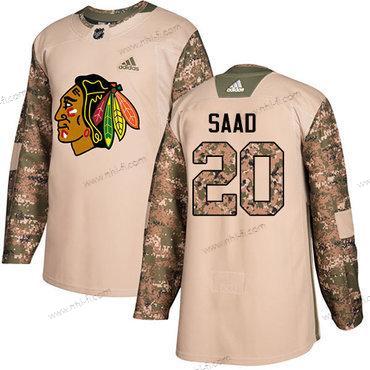 Adidas Chicago Blackhawks #20 Brandon Saad Maastokuvio Aito 2017 Veterans Day Ommeltu NHL Paita – Nuoret