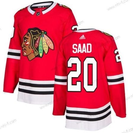 Adidas Chicago Blackhawks #20 Brandon Saad Punainen Kotiottelu Aito Ommeltu NHL Paita – Nuoret