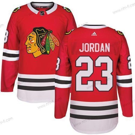 Adidas Chicago Blackhawks #23 Michael Jordan Punainen Kotiottelu Aito Ommeltu NHL Paita – Miesten