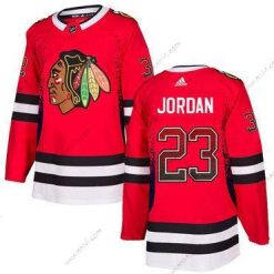 Adidas Chicago Blackhawks #23 Michael Jordan Punainen Paita – Miesten