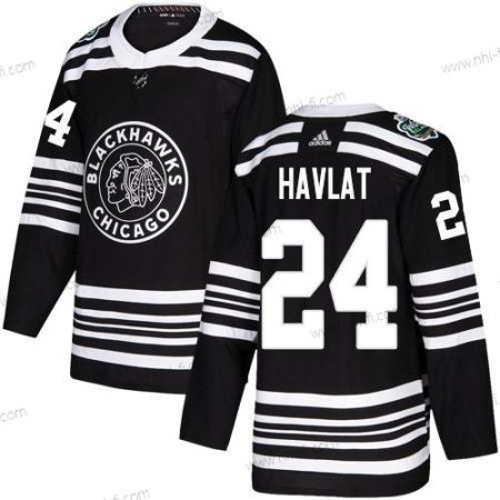 Adidas Chicago Blackhawks #24 Martin Havlat Musta Aito 2019 Talvi Klassinen Ommeltu NHL Paita – Miesten