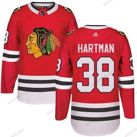 Adidas Chicago Blackhawks #38 Ryan Hartman Punainen Kotiottelu Aito Ommeltu NHL Paita – Miesten