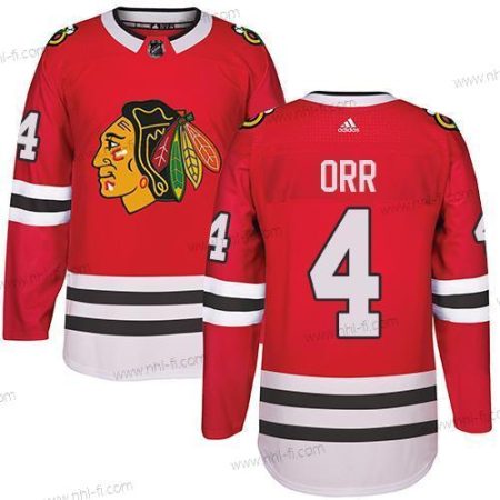 Adidas Chicago Blackhawks #4 Bobby Orr Punainen Kotiottelu Aito Ommeltu NHL Paita – Miesten