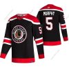 Adidas Chicago Blackhawks #5 Connor Murphy Musta 2020-21 Käänteinen Retro Vaihtopaita NHL Paita – Miesten