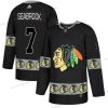 Adidas Chicago Blackhawks #7 Brent Seabrook Musta Maajoukkue Logos Paita – Miesten