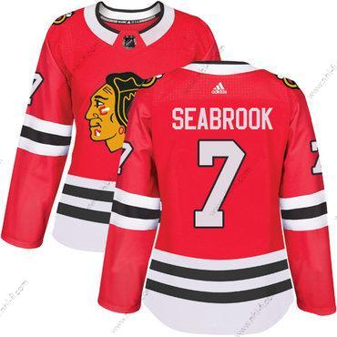 Adidas Chicago Blackhawks #7 Brent Seabrook Punainen Kotiottelu Aito Ommeltu NHL Paita – Naisten