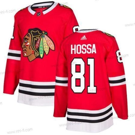 Adidas Chicago Blackhawks #81 Marian Hossa Punainen Kotiottelu Aito Ommeltu NHL Paita – Nuoret