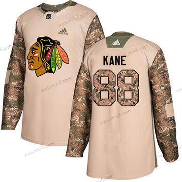 Adidas Chicago Blackhawks #88 Patrick Kane Maastokuvio Aito 2017 Veterans Day Ommeltu NHL Paita – Nuoret