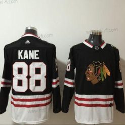 Adidas Chicago Blackhawks #88 Patrick Kane New Musta Ommeltu NHL Paita – Miesten