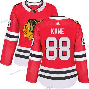 Adidas Chicago Blackhawks #88 Patrick Kane Punainen Kotiottelu Aito Ommeltu NHL Paita – Naisten