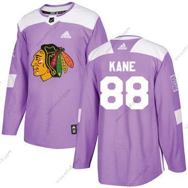 Adidas Chicago Blackhawks #88 Patrick Kane Violetti Aito Taistelee syöpää vastaan Ommeltu NHL Paita – Nuoret