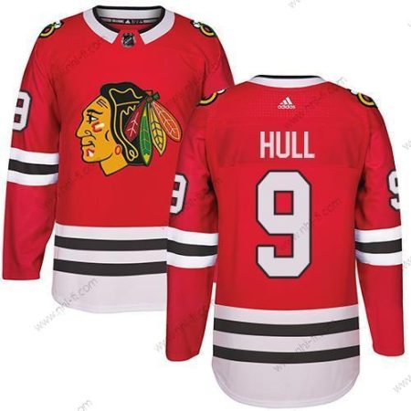 Adidas Chicago Blackhawks #9 Bobby Hull Punainen Kotiottelu Aito Ommeltu NHL Paita – Miesten