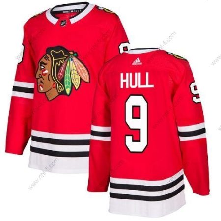 Adidas Chicago Blackhawks #9 Bobby Hull Punainen Kotiottelu Aito Ommeltu NHL Paita – Nuoret