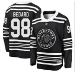 Adidas Chicago Blackhawks #98 Connor Bedard Aito 2019 Talvi Klassinen Musta Paita – Miesten