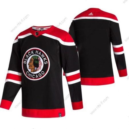 Adidas Chicago Blackhawks Tyhjä Musta 2020-21 Käänteinen Retro Vaihtopaita NHL Paita – Miesten