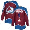 Adidas Colorado Avalanche #1 Semyon Varlamov Kotiottelu Punainen Aito USA Flag Ommeltu NHL Paita – Nuoret