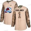 Adidas Colorado Avalanche #1 Semyon Varlamov Maastokuvio Aito 2017 Veterans Day Ommeltu NHL Paita – Miesten