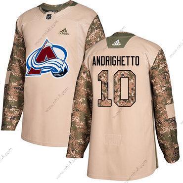 Adidas Colorado Avalanche #10 Sven Andrighetto Maastokuvio Aito 2017 Veterans Day Ommeltu NHL Paita – Miesten