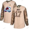 Adidas Colorado Avalanche #17 Tyson Jost Maastokuvio Aito 2017 Veterans Day Ommeltu NHL Paita – Miesten