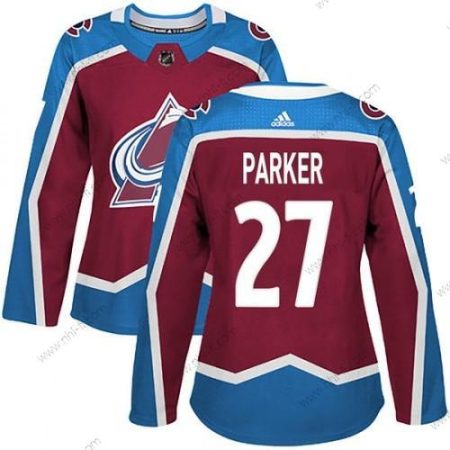 Adidas Colorado Avalanche #27 Scott Parker Aito Kotiottelu Punainen Paita – Naisten