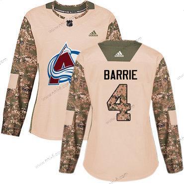 Adidas Colorado Avalanche #4 Tyson Barrie Maastokuvio Aito 2017 Veterans Day Ommeltu NHL Paita – Naisten