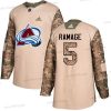 Adidas Colorado Avalanche #5 Rob Ramage Maastokuvio Aito 2017 Veterans Day Ommeltu NHL Paita – Miesten