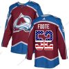 Adidas Colorado Avalanche #52 Adam Foote Kotiottelu Punainen Aito USA Flag Ommeltu NHL Paita – Miesten