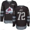 Adidas Colorado Avalanche #72 Tyson Jost Musta 100th Vuosipäivä Ommeltu NHL 2017 Jääkiekko Paita – Miesten