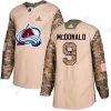 Adidas Colorado Avalanche #9 Lanny Mcdonald Maastokuvio Aito 2017 Veterans Day Ommeltu NHL Paita – Nuoret