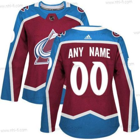 Adidas Colorado Avalanche Räätälöidyt Aito Punainen Kotiottelu NHL Paita – Naisten