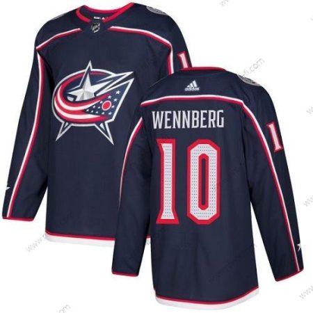 Adidas Columbus Blue Jackets #10 Alexander Wennberg Laivastonsininen Sininen Kotiottelu Aito Ommeltu NHL Paita – Miesten