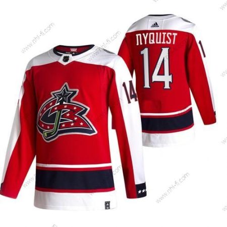 Adidas Columbus Blue Jackets #14 Gustav Nyquist Punainen 2020-21 Käänteinen Retro Vaihtopaita NHL Paita – Miesten