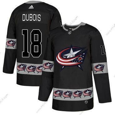 Adidas Columbus Blue Jackets #18 Pierre-Luc Dubois Musta Maajoukkue Logos Paita – Miesten